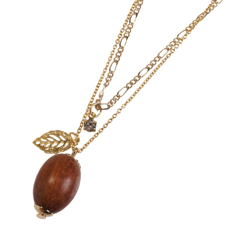 レディースネックレス チェーンネックレス どんぐり[品番
