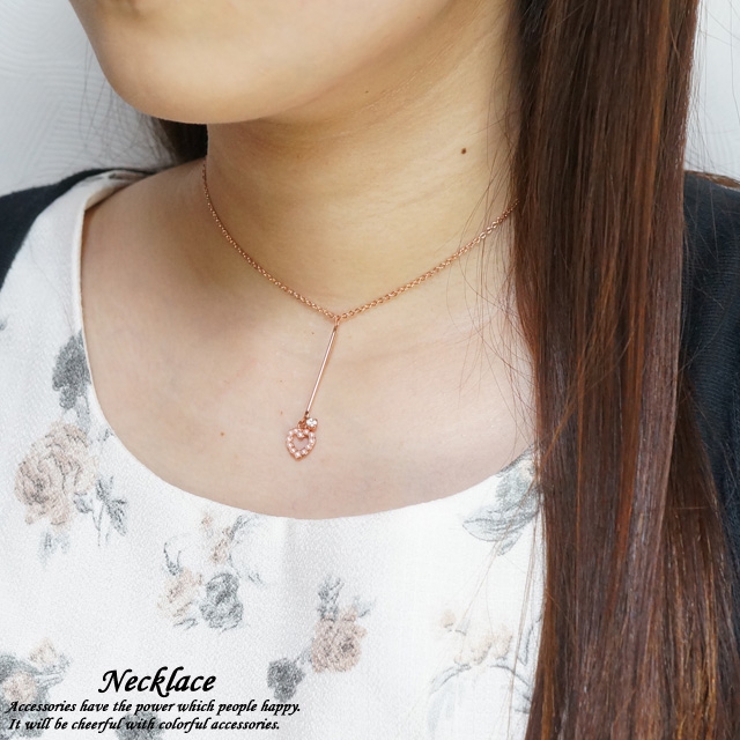 レディースネックレス チェーンネックレス オープンハート | YUKATANゆかたん | 詳細画像1 