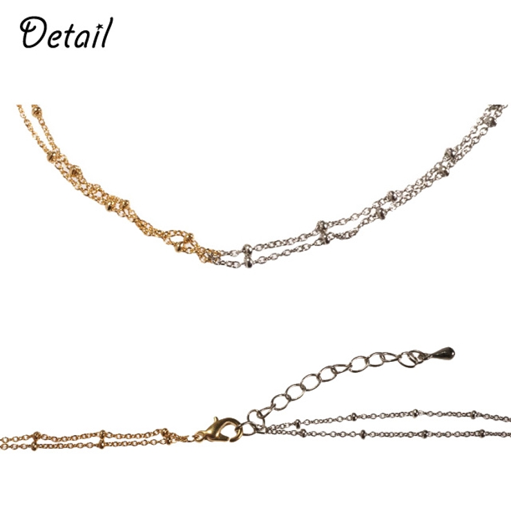 レディースネックレス チェーンネックレス バイカラー | YUKATANゆかたん | 詳細画像3 