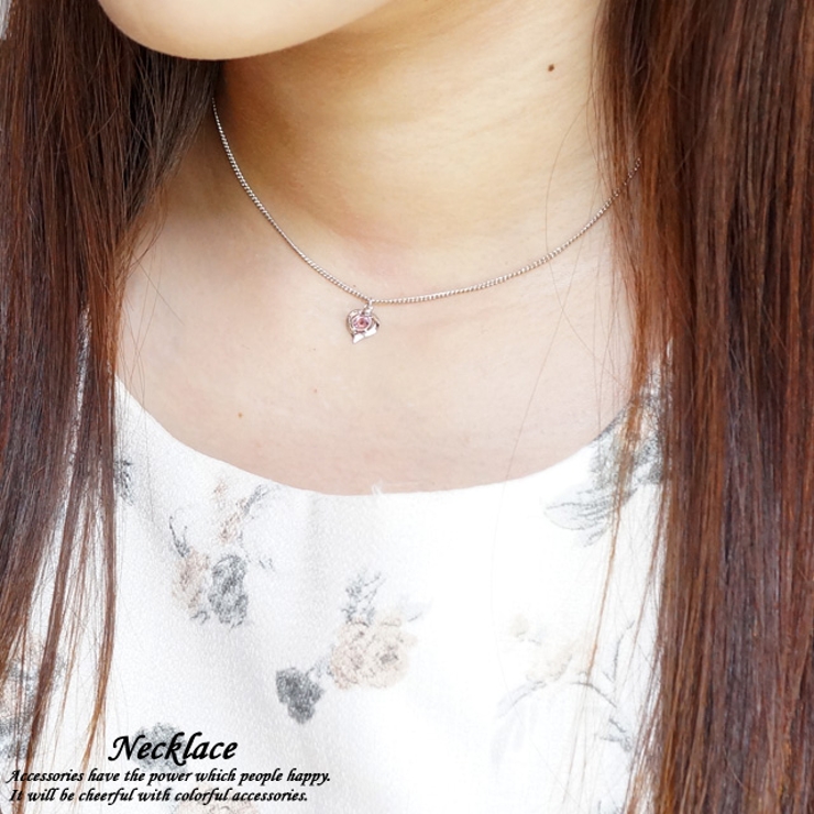 レディースネックレス チェーンネックレス オープンハート | YUKATANゆかたん | 詳細画像1 