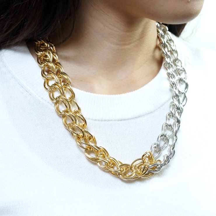 レディースネックレス アルミチェーンネックレス ダブル | YUKATANゆかたん | 詳細画像4 