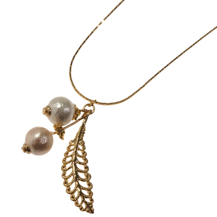 レディースネックレス チェーンネックレス コットンパール | YUKATANゆかたん | 詳細画像2 