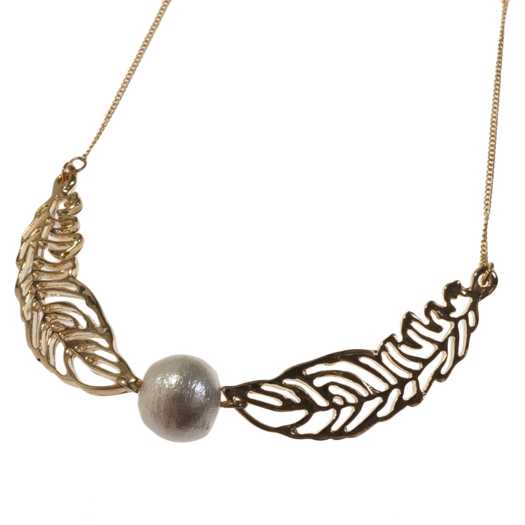 レディースネックレス チェーンネックレス コットンパール | YUKATANゆかたん | 詳細画像6 