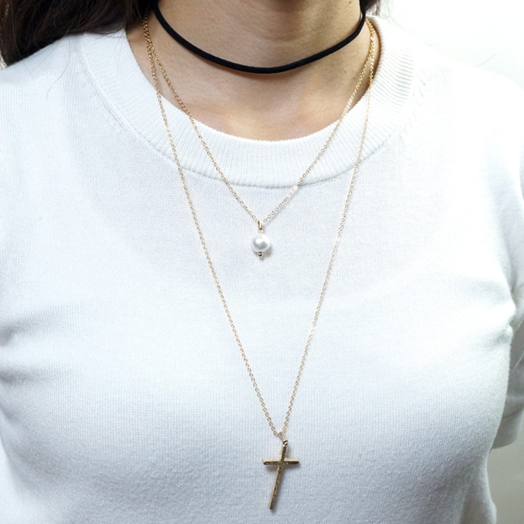 レディースネックレス トリプルチェーンネックレス 3連 | YUKATANゆかたん | 詳細画像4 