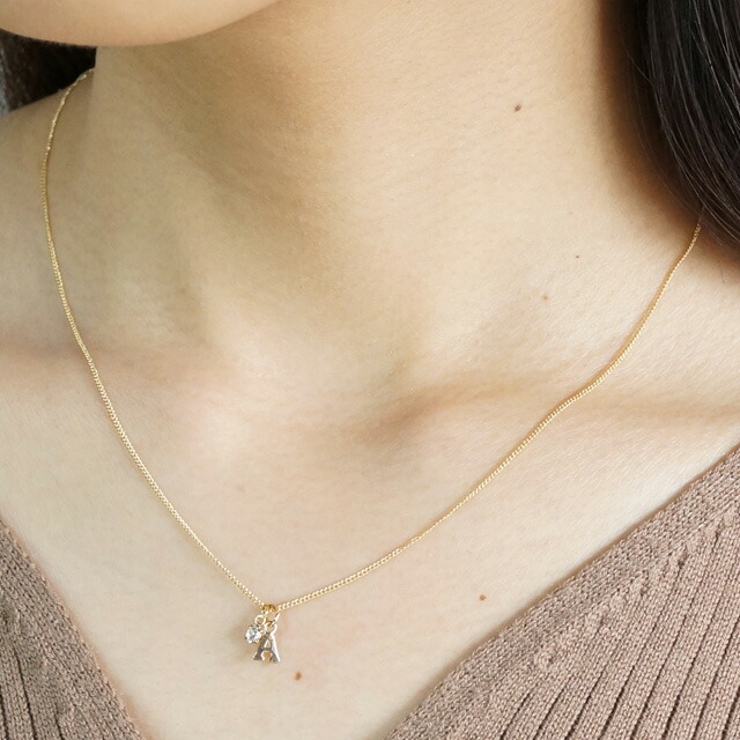 レディースネックレス チェーンネックレス アルファベット | YUKATANゆかたん | 詳細画像4 