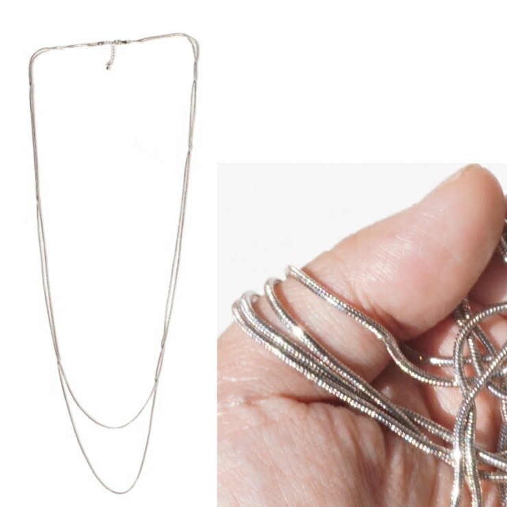 ネックレス スネークチェーン 2way ロングネックレス シンプル | YUKATANゆかたん | 詳細画像5 