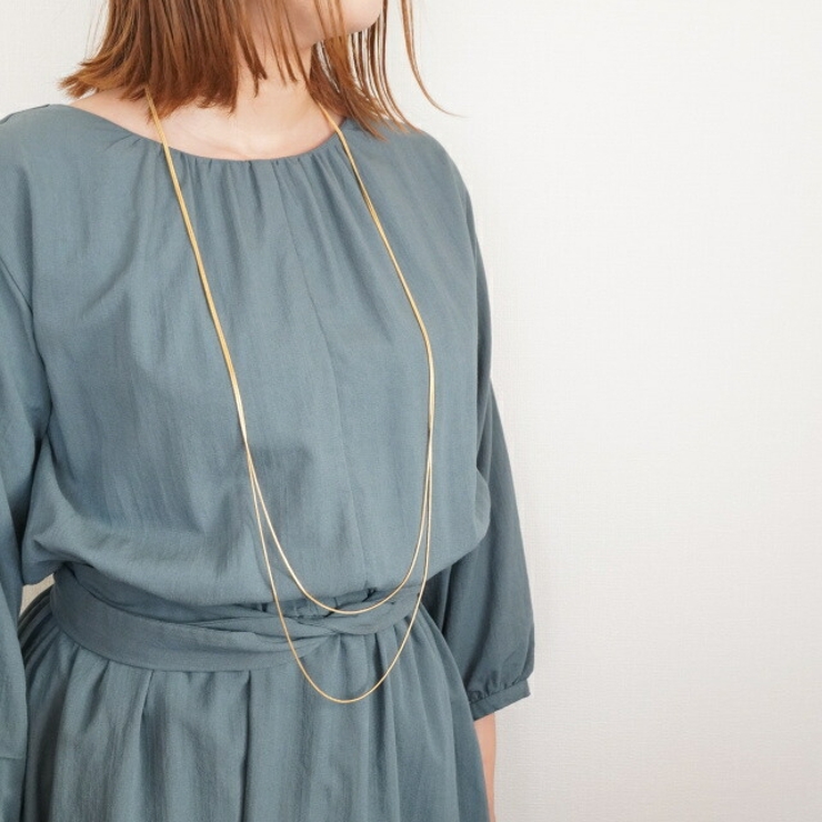 ネックレス スネークチェーン 2way ロングネックレス シンプル | YUKATANゆかたん | 詳細画像6 