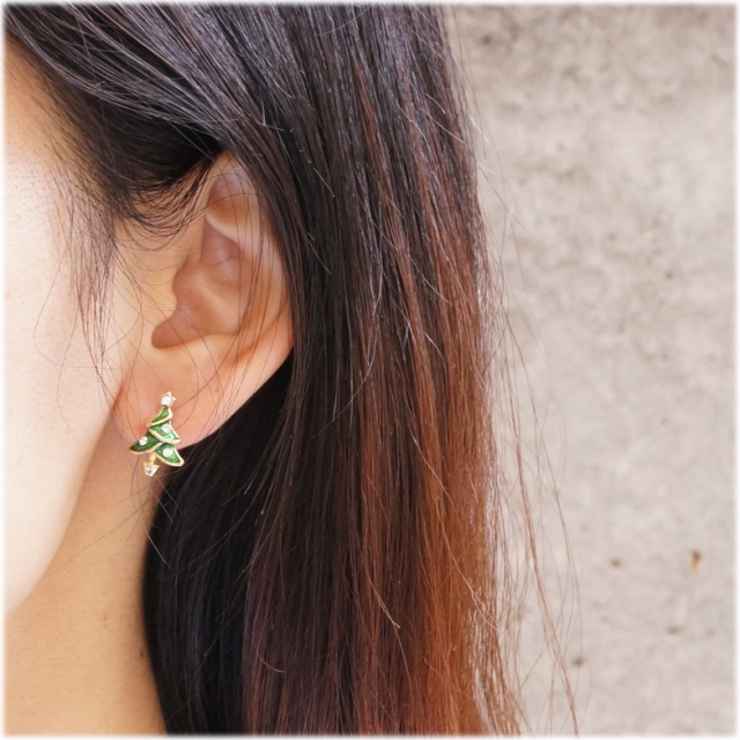 クリスマスピアス 樹脂ポスト 樹脂ピアス | YUKATANゆかたん | 詳細画像4 