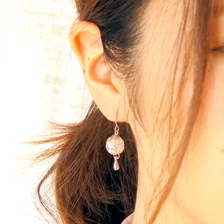 レディースピアス 花柄 ティアドロップ[品番：YUKA0006207]｜YUKATAN