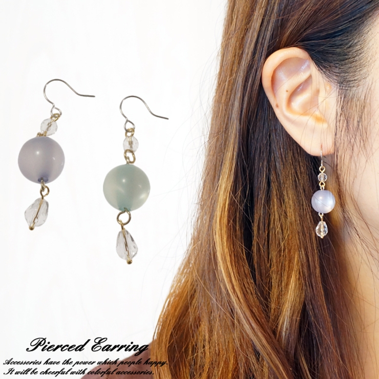 レディースピアス ドロップ 雫型 | YUKATANゆかたん | 詳細画像1 