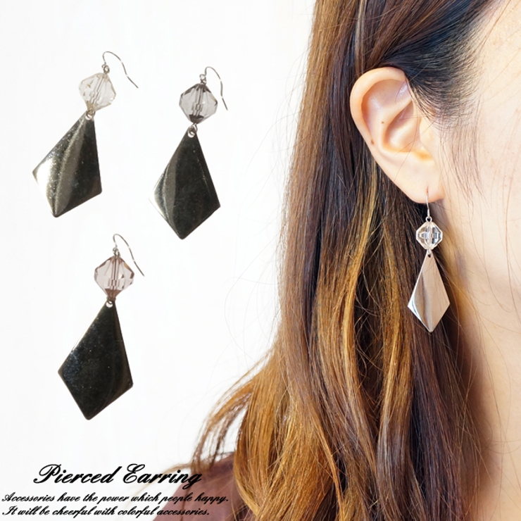 シルバーピアス キューブ キュービック[品番：YUKA0008464