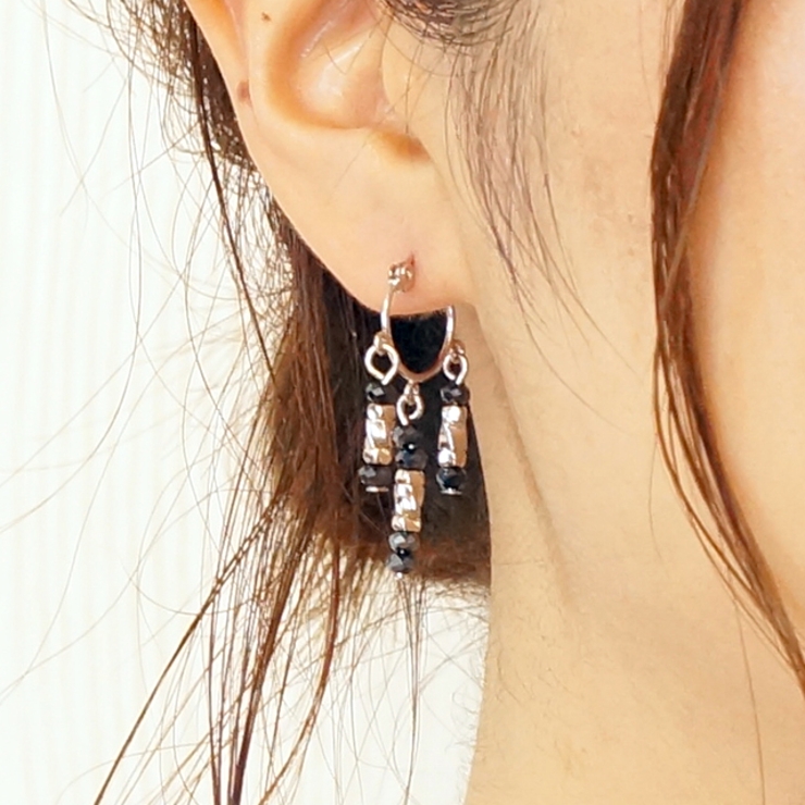 レディースピアス フリンジ ビーズ | YUKATANゆかたん | 詳細画像4 