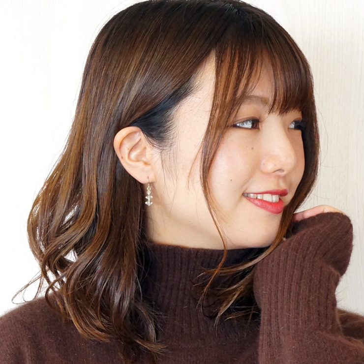 レディースピアス 3連 クリアビーズ | YUKATANゆかたん | 詳細画像5 