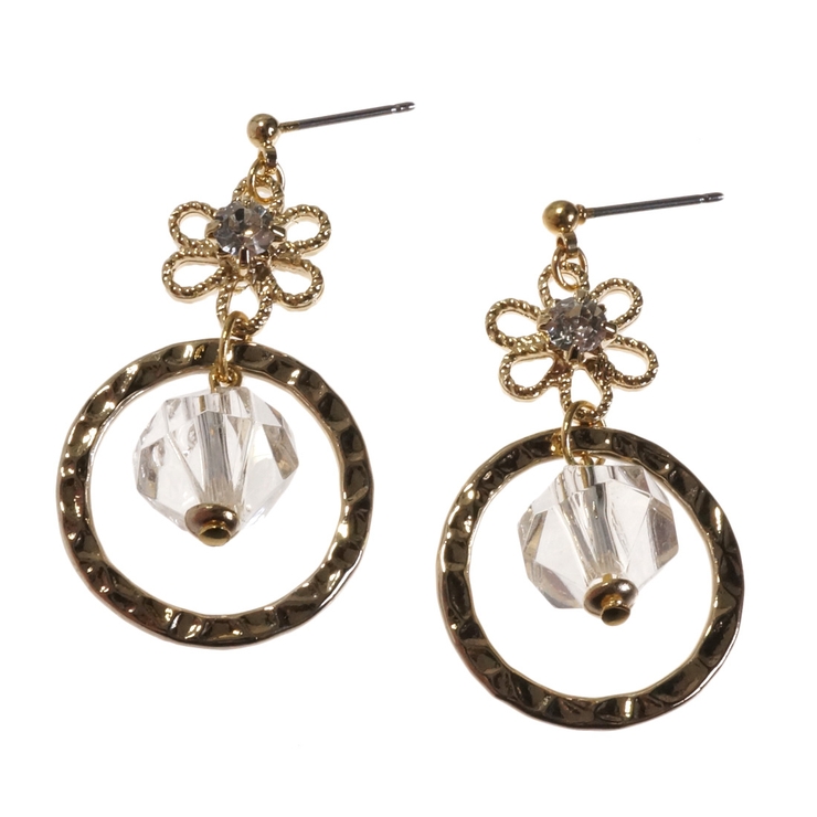 レディースピアス クリアビーズ 多面 | YUKATANゆかたん | 詳細画像6 