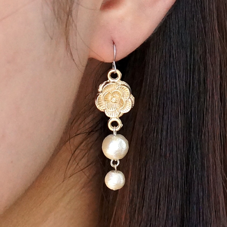 レディースピアス 花 フラワー | YUKATANゆかたん | 詳細画像4 