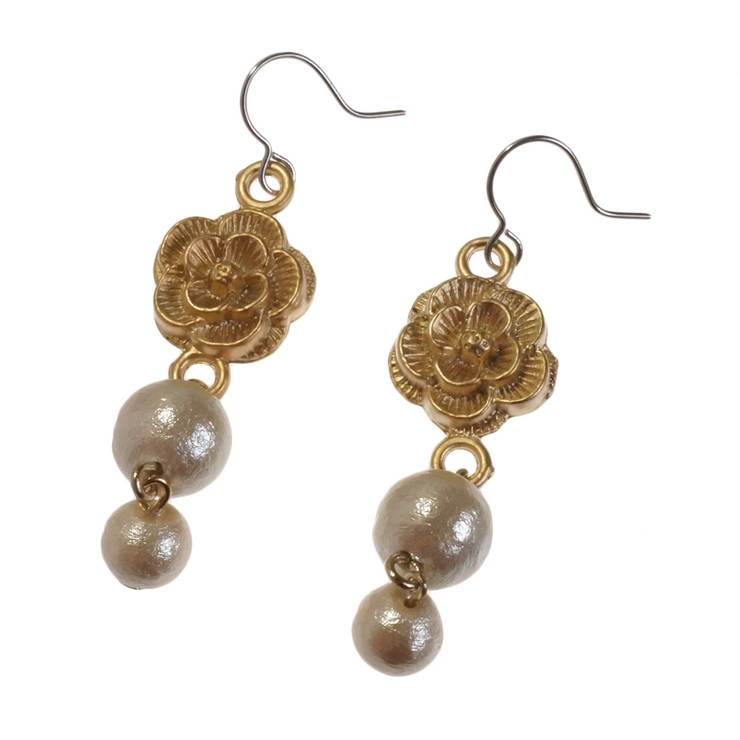 レディースピアス 花 フラワー | YUKATANゆかたん | 詳細画像6 