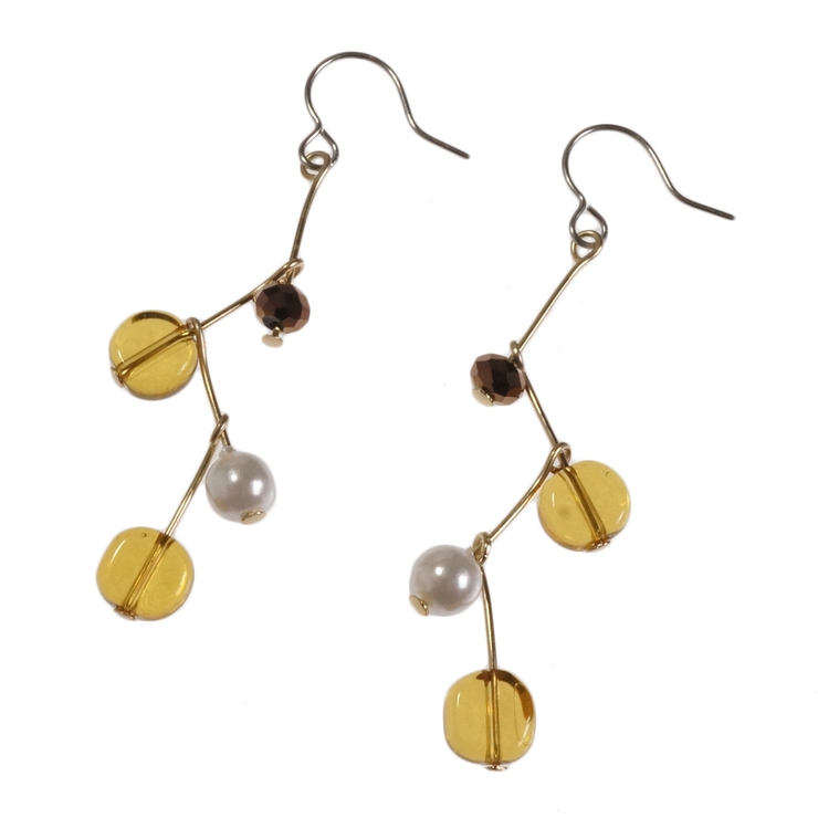 レディースピアス クリアビーズ プラスチックパール | YUKATANゆかたん | 詳細画像7 