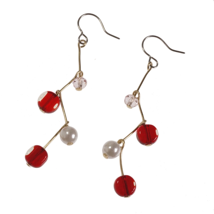 レディースピアス クリアビーズ プラスチックパール | YUKATANゆかたん | 詳細画像9 