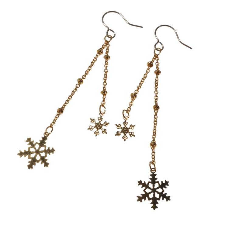 レディースピアス 雪の結晶 スノーフレーク | YUKATANゆかたん | 詳細画像6 