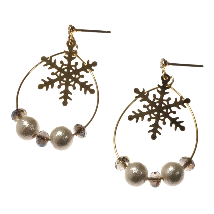 レディースピアス 雪の結晶 スノーフレーク | YUKATANゆかたん | 詳細画像6 