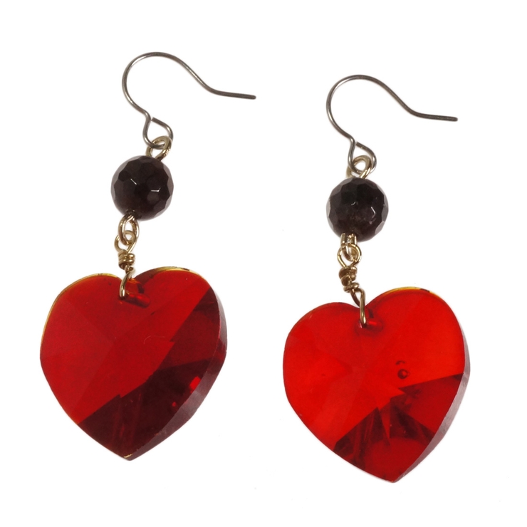 レディースピアス ハート クリスタル | YUKATANゆかたん | 詳細画像8 