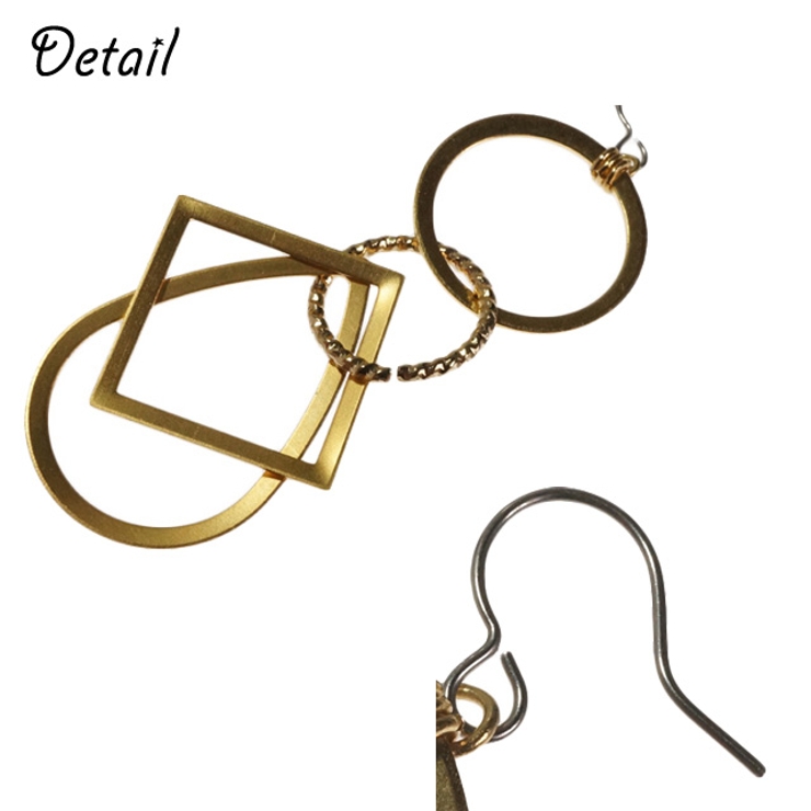 レディースピアス ジオメトリック まる | YUKATANゆかたん | 詳細画像3 