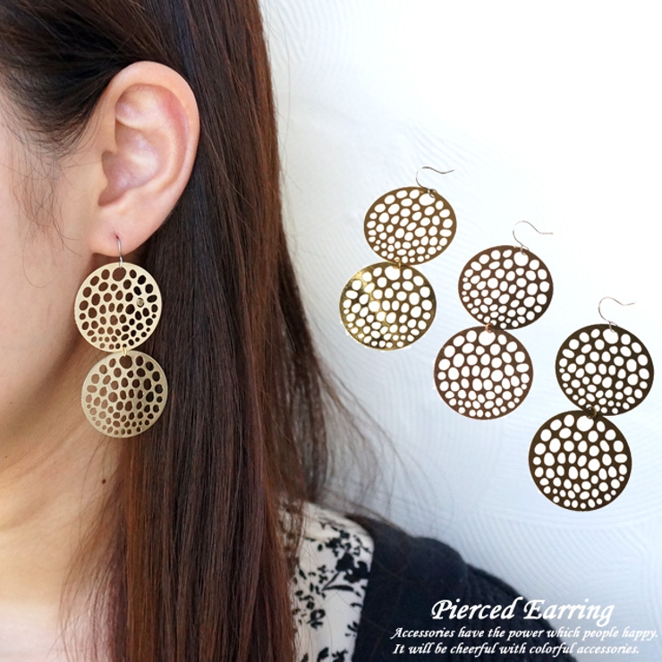 レディースピアス 透かし 穴あき | YUKATANゆかたん | 詳細画像1 