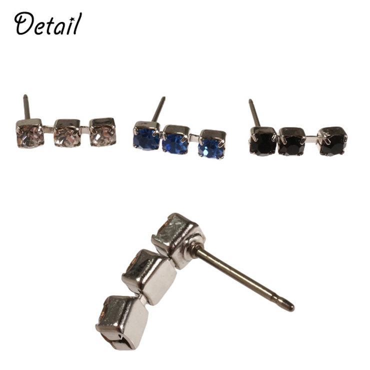 レディースピアス 3連 3粒 | YUKATANゆかたん | 詳細画像3 