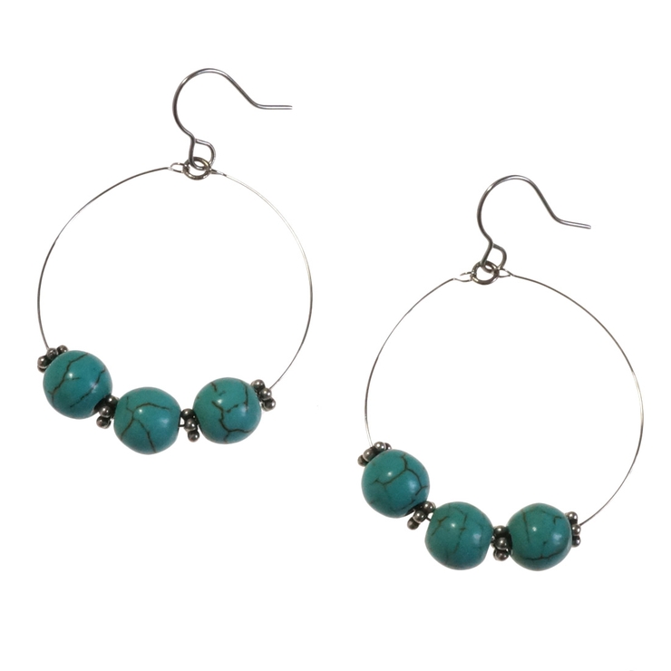 レディースピアス 天然石 3粒 | YUKATANゆかたん | 詳細画像6 