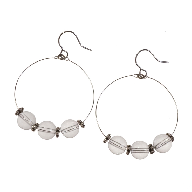 レディースピアス 天然石 3粒 | YUKATANゆかたん | 詳細画像10 