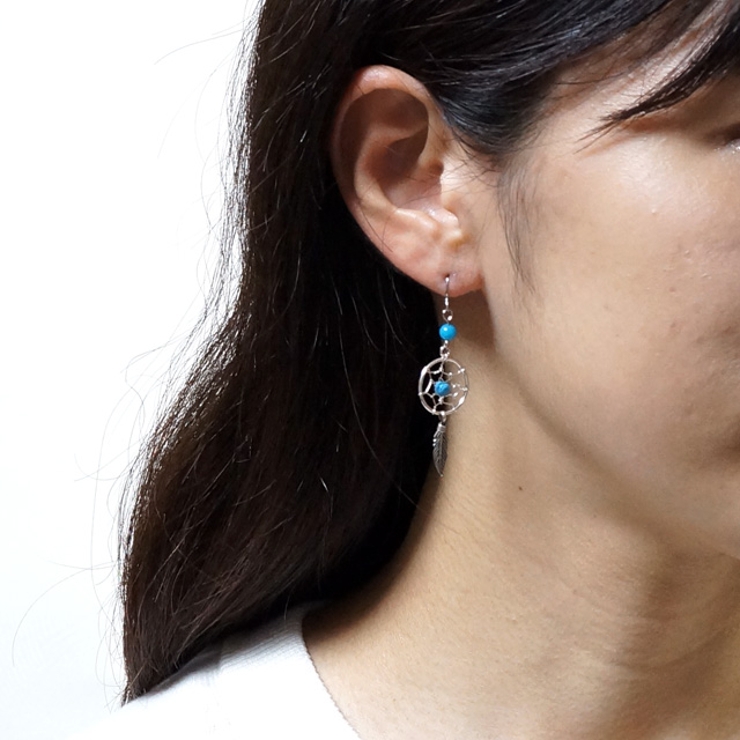 レディースピアス ドリームキャッチャー お守り | YUKATANゆかたん | 詳細画像5 