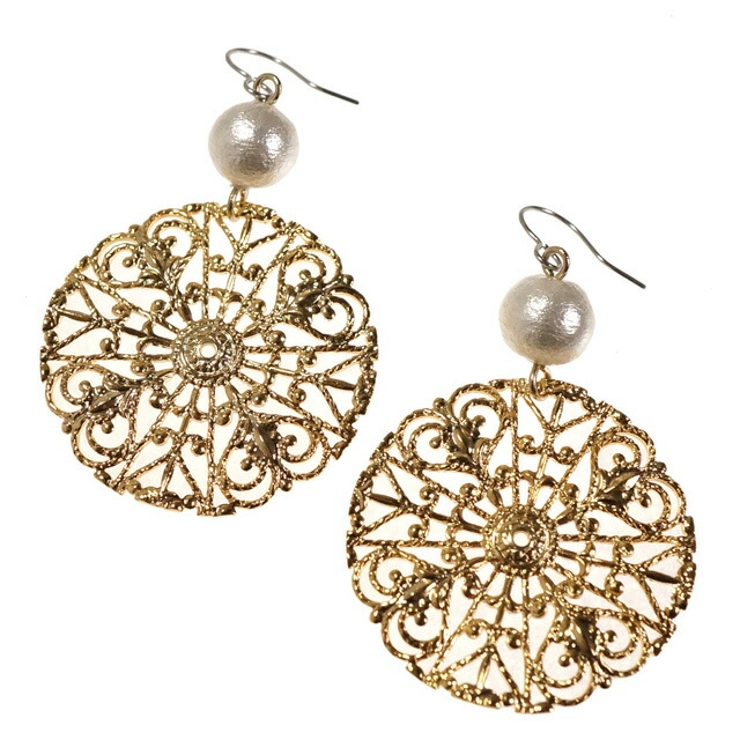 レディースピアス コットンパール 人工真珠 | YUKATANゆかたん | 詳細画像2 