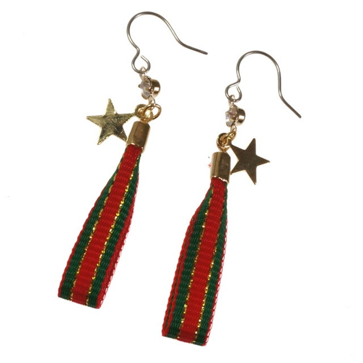 レディースピアス リボン クリスマスカラー | YUKATANゆかたん | 詳細画像2 