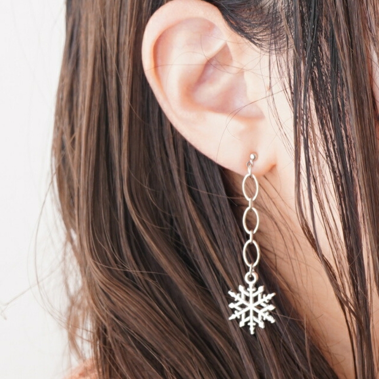 ピアス 雪の結晶 スノーフレーク | YUKATANゆかたん | 詳細画像7 