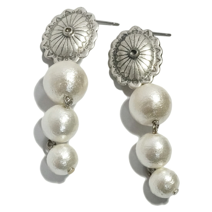 ピアス コットンパール コンチョ | YUKATANゆかたん | 詳細画像9 