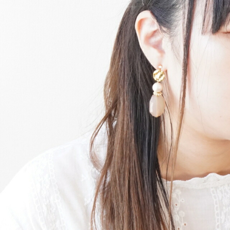 ピアス ビーズ コットンパール | YUKATANゆかたん | 詳細画像7 