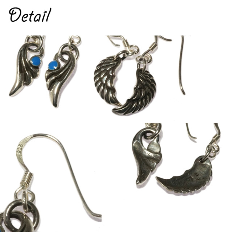 シルバーピアス フェザー 羽[品番：YUKA0006643]｜YUKATANゆかた