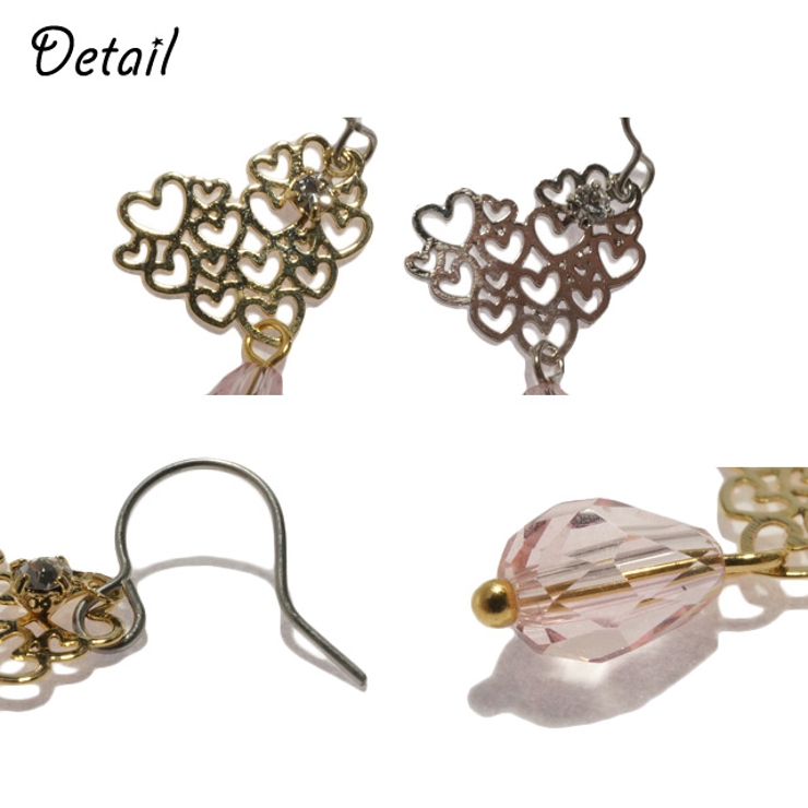 レディースピアス ハート オープンハート | YUKATANゆかたん | 詳細画像3 