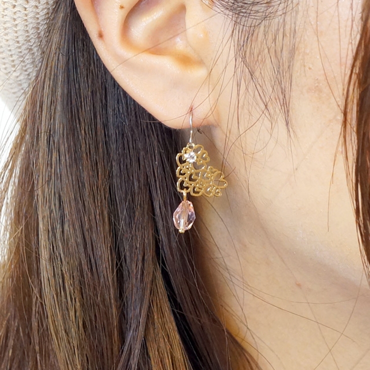 レディースピアス ハート オープンハート | YUKATANゆかたん | 詳細画像4 