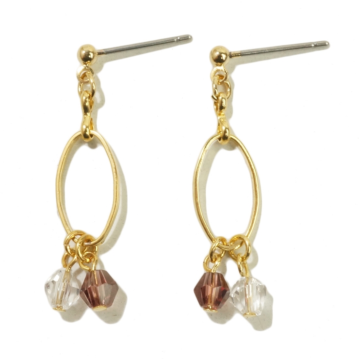 レディースピアス カッティングビーズ クリア | YUKATANゆかたん | 詳細画像6