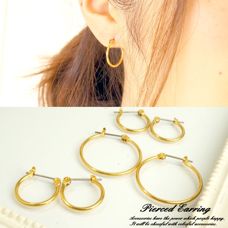 レディースピアス メンズピアス ワンタッチフープピアス | YUKATANゆかたん | 詳細画像1 