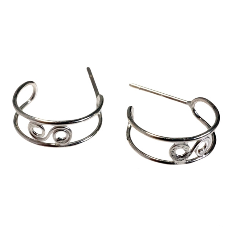 レディースピアス G型スタッドピアス ぐるぐる | YUKATANゆかたん | 詳細画像2 