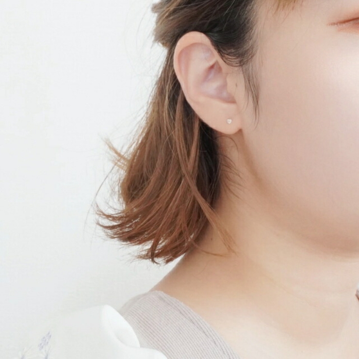 シルバーピアス シェル ハート | YUKATANゆかたん | 詳細画像7 