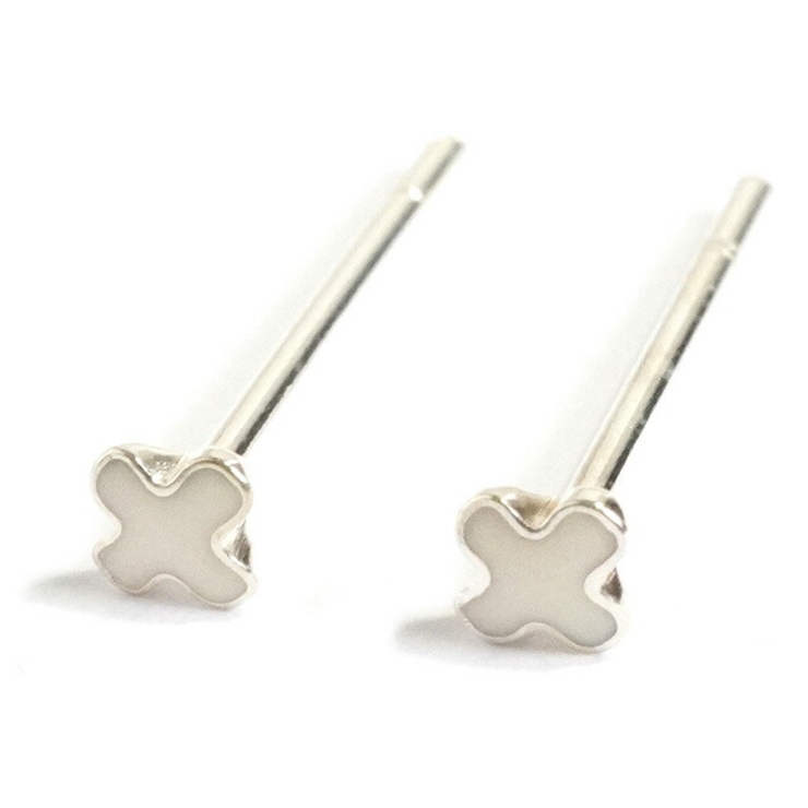 シルバーピアス ホワイト 白色 | YUKATANゆかたん | 詳細画像3 