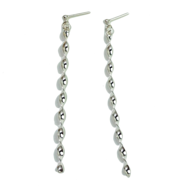 シルバーピアス ねじれ ねじり | YUKATANゆかたん | 詳細画像2 