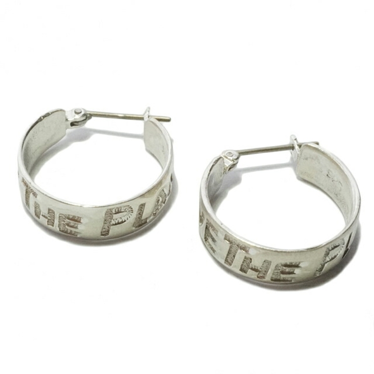 シルバーピアス 英字 クロッシング | YUKATANゆかたん | 詳細画像3 