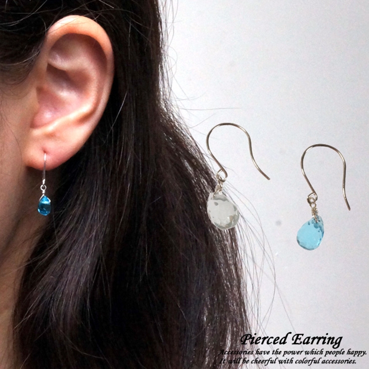 シルバーピアス フックピアス ドロップ[品番：YUKA0007853