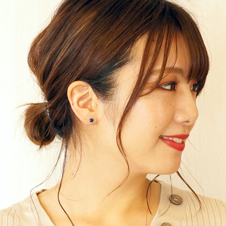 シルバーピアス 天然石 ムーンストーン[品番：YUKA0007226