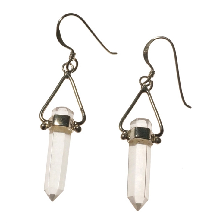 シルバーピアス クリスタル 三角[品番：YUKA0007547]｜YUKATAN