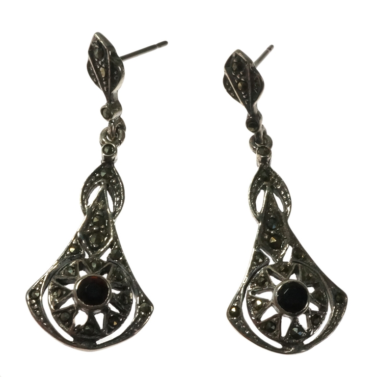 シルバーピアス 天然石 ブラックアゲート | YUKATANゆかたん | 詳細画像6 